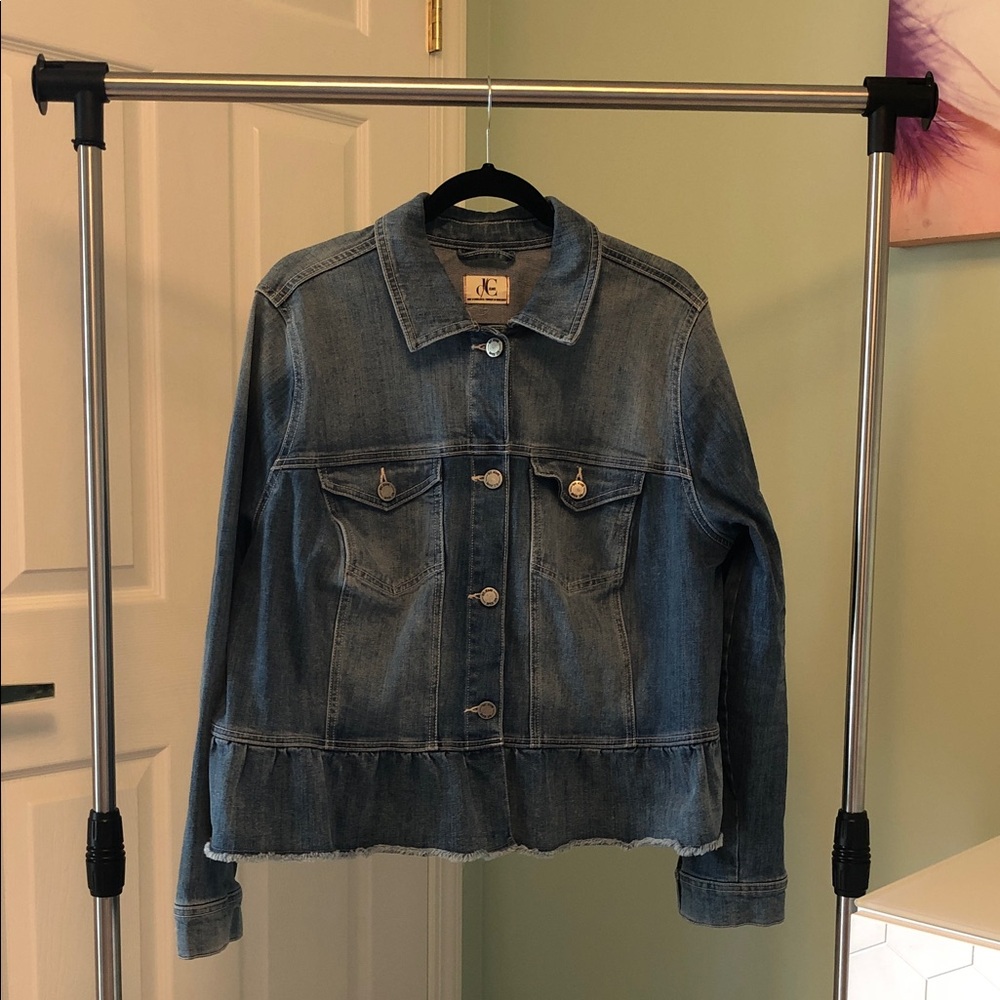 DC Blue Denim Jean Jacket with peplum